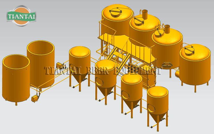 <b>Brewery 3D Drawings  for Brewhouse Fermentation Tank</b>